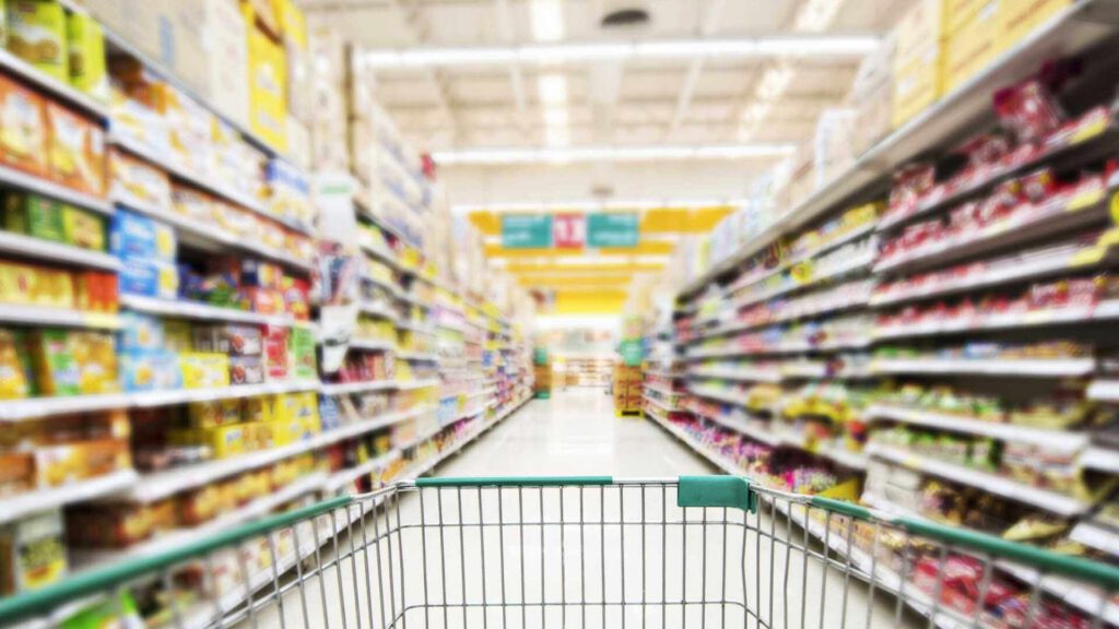 Responsabilidade corporativa: corredor de supermercado