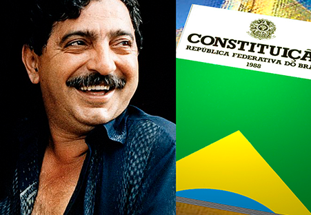 O ambientalista e líder seringueiro Chico Mendes e a nova Constituição brasileira.